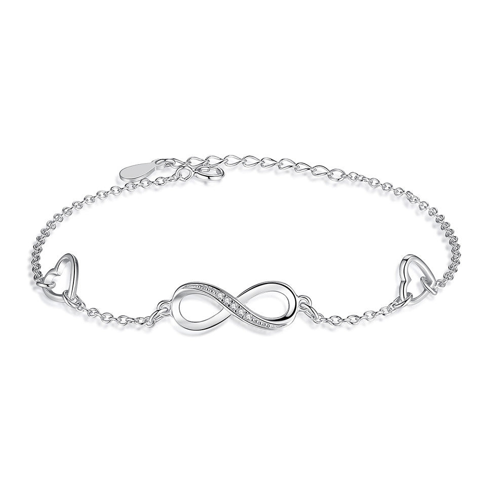 *Bracelet Amour Infini pour Femmes - Argent massif 925