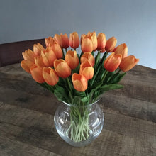Charger l&#39;image dans la galerie, Bouquet de Fleurs Artificiel - 10 Tulipes - 35 cm
