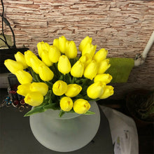 Charger l&#39;image dans la galerie, Bouquet de Fleurs Artificiel - 10 Tulipes - 35 cm