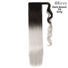 Charger l&#39;image dans la galerie, Perruque Queue de Cheval - Cheveux Synthétique - Long 23 pouces