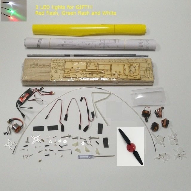 Téléguider Kit à Construire Planeur FLIT MODEL Balsa 1550mm - 61 pouces D'envergure