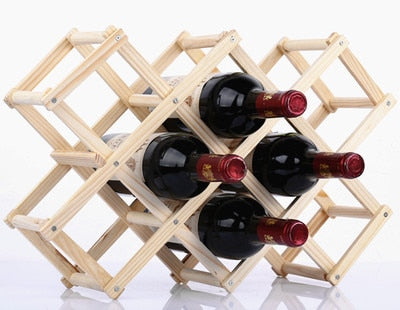 Porte-Bouteilles de Vin en Bois