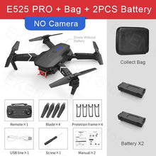 Charger l&#39;image dans la galerie, Téléguider Drone E525 PRO RC Double Caméra 1080P 4K - Repliable
