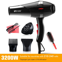 Charger l&#39;image dans la galerie, **Séchoir à Cheveux - Séchage Rapide - Qualité Professionnelle 100-240V - 3200W/1400W