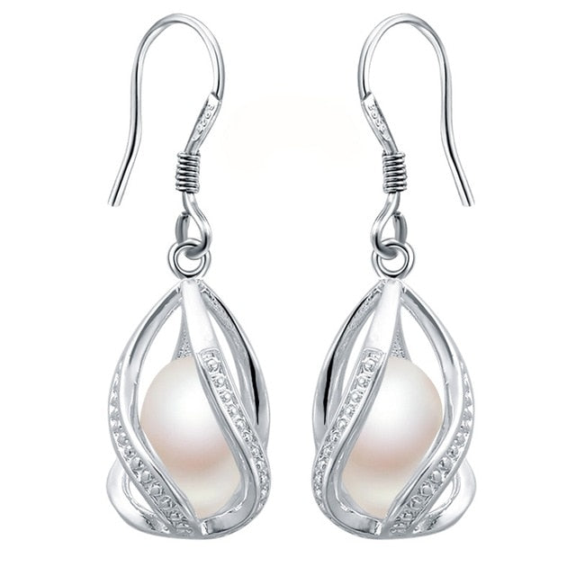 Boucles d'oreilles - Perle d'eau Douce