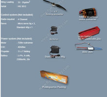 Charger l&#39;image dans la galerie, Téléguider Planeur Électrique DG1000 2.630M d&#39;envergure en Fibre de verre
